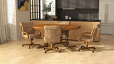 Chromcraft Denton Collection CM179-C846 Swivel Tilt Caster Casual Dining Chair
